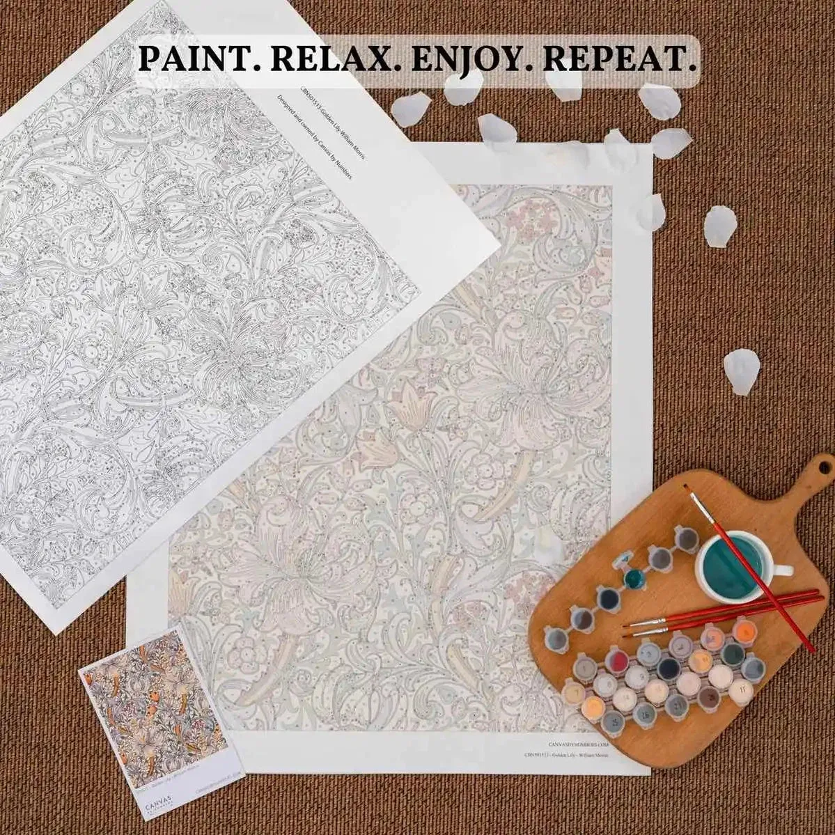 Peaceful Greys: Captivating Wolf Paint by Numbers Kit