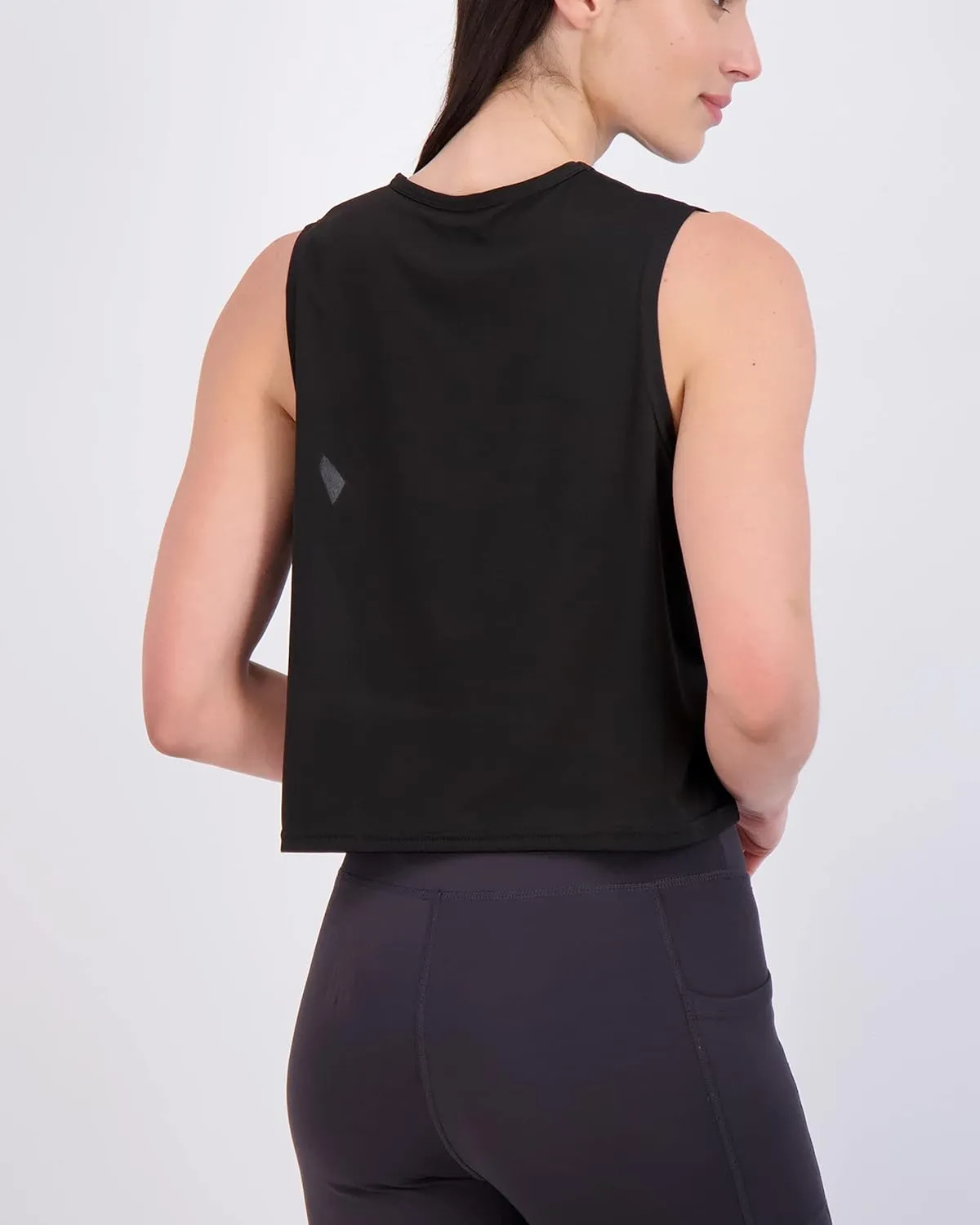 Real Essentials 5 Pack: Women's Dry Fit Crop Summer Tank Top - Gym Yoga Workout Sports Tee (Available in Plus Size)