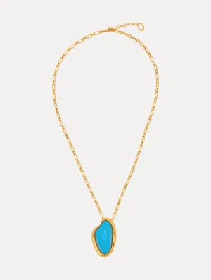 Resin O Pendant Necklace