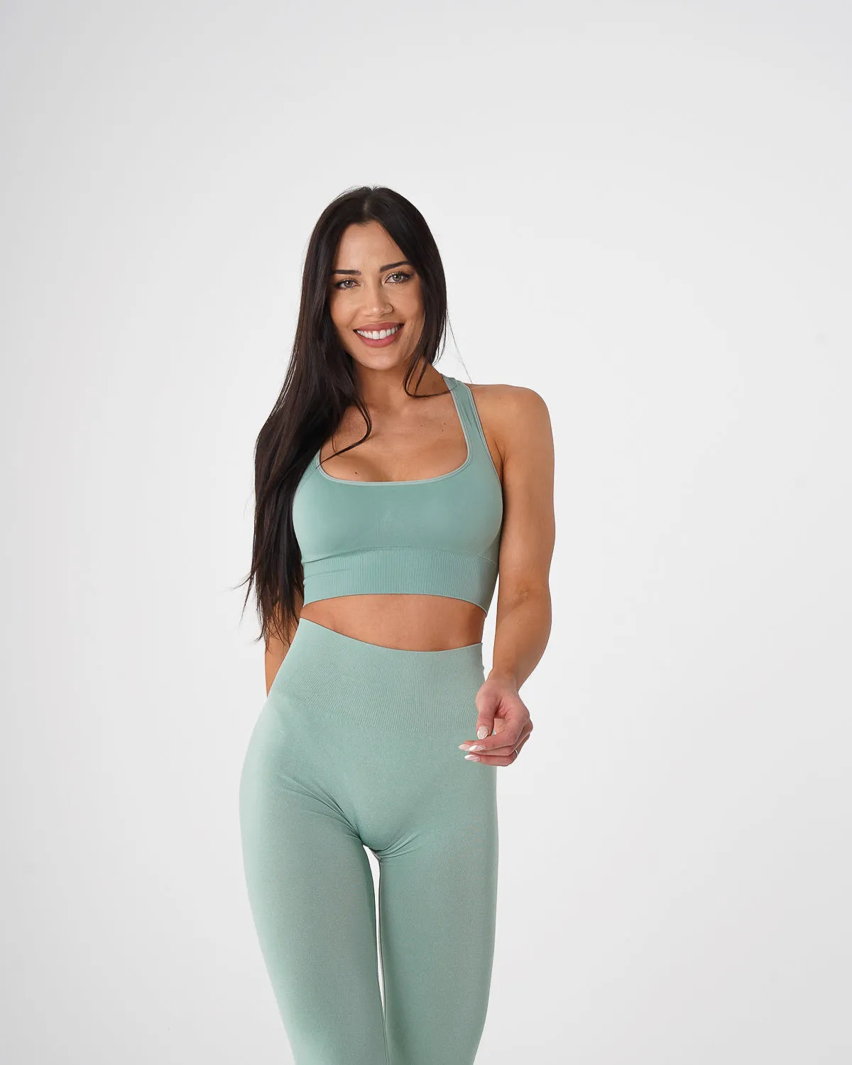 Sage Green Ignite Seamless Bra