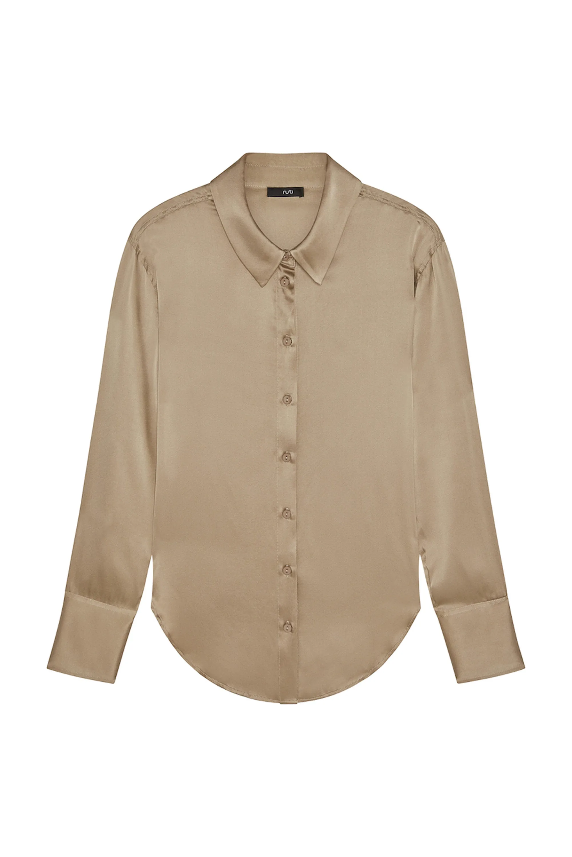 Shift Your Gaze Silk Button Down Blouse