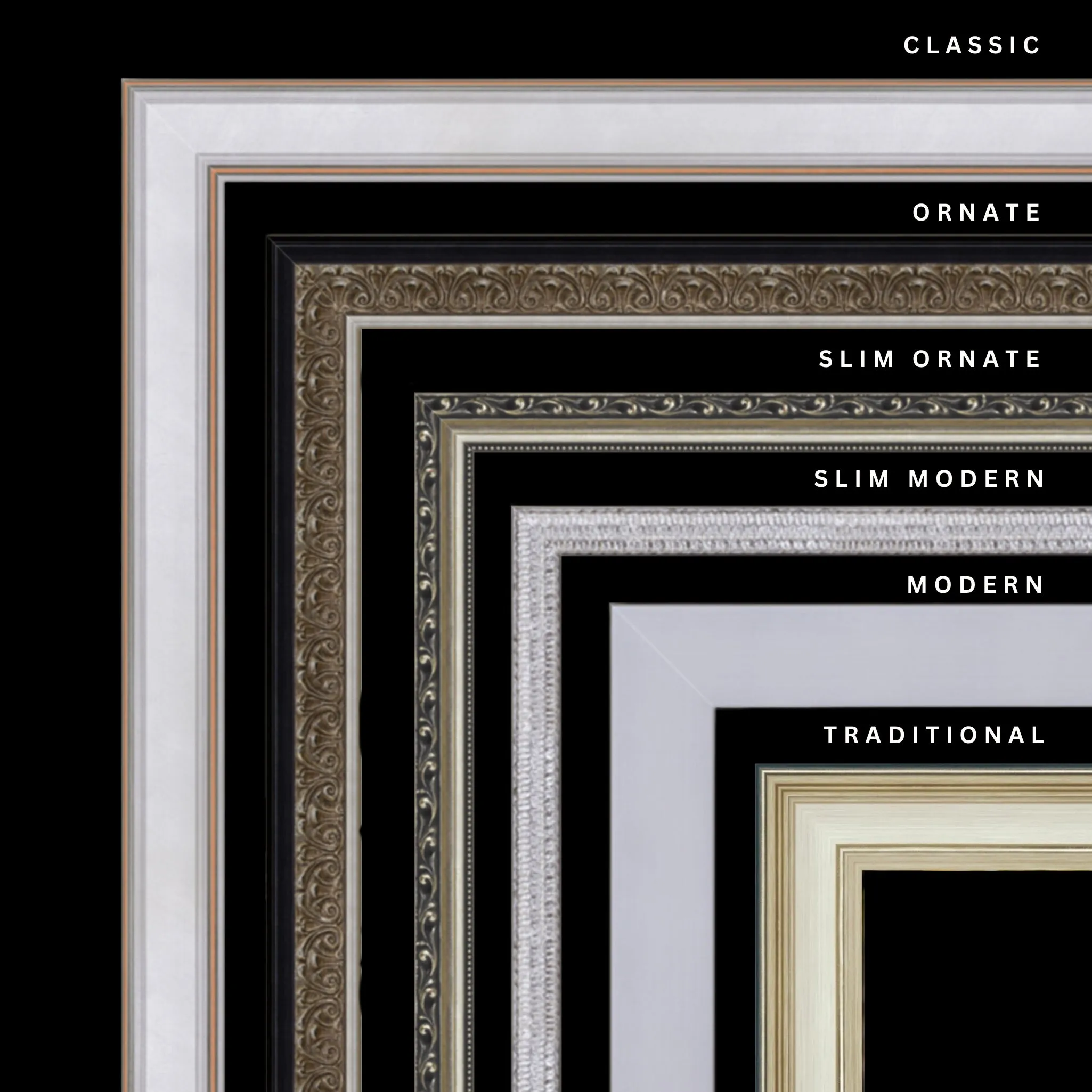 Silver 16x24 Picture Frame Ornate Traditional Classic Antique