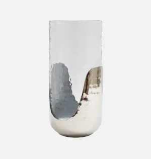 Silver Hurricane Candle Holder