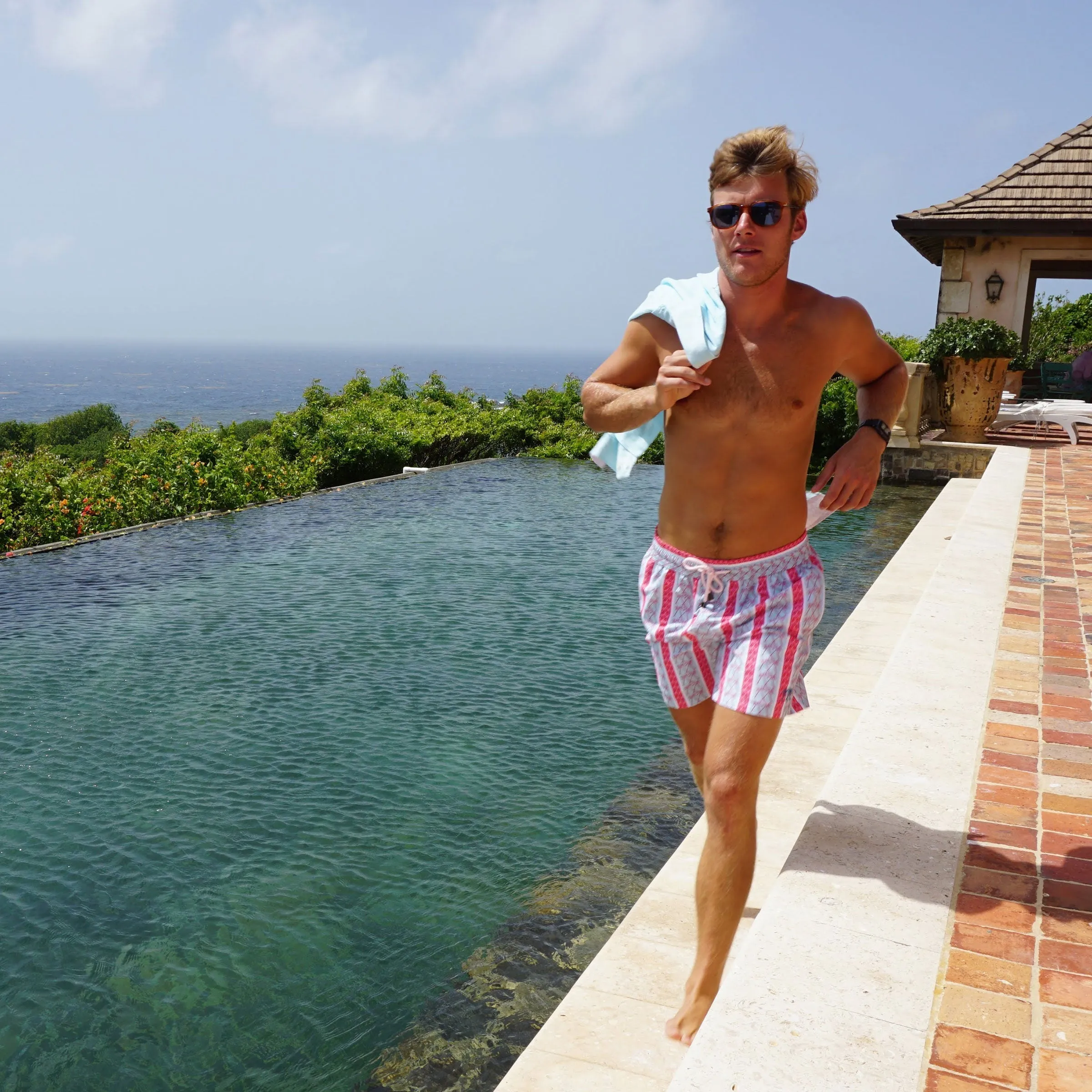 Swim Shorts PALM STRIPE