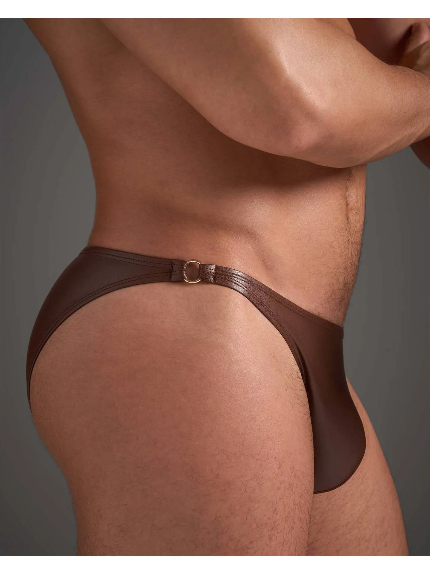 TEAMM8 Flex Brief - Faux Leather Saddle