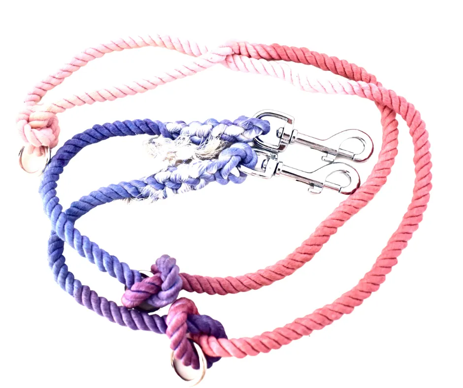 The Lady Dip Dye Adjustable Cotton leash