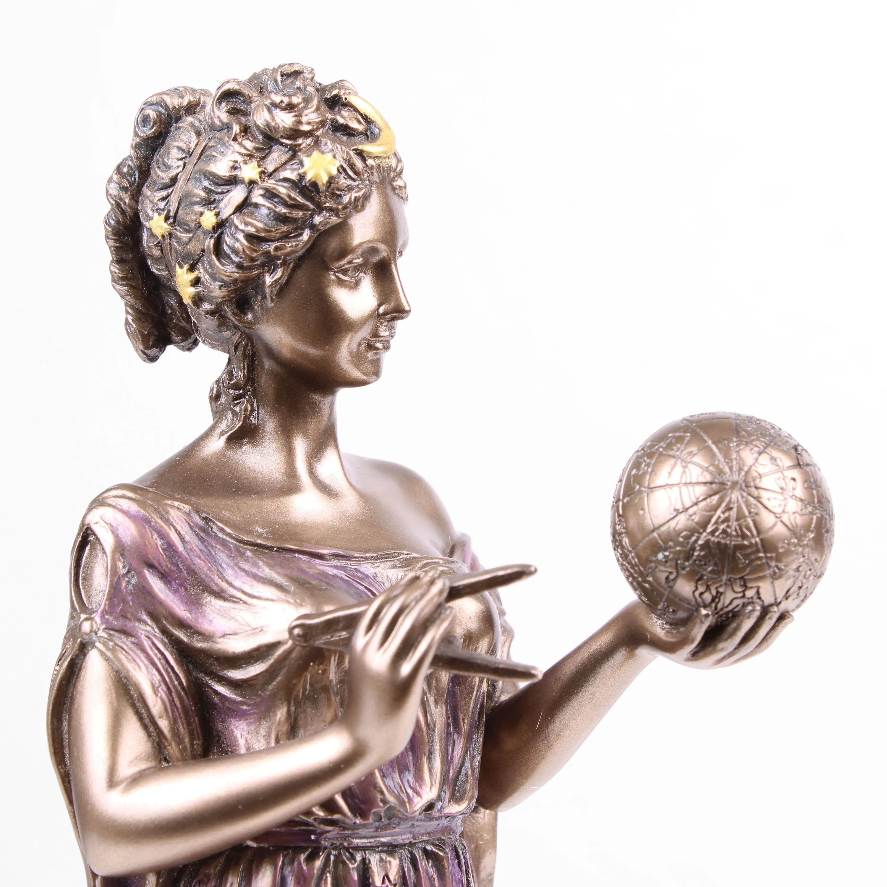 Urania Greek Goddess Statue (Cold Cast Bronze Sculpture)