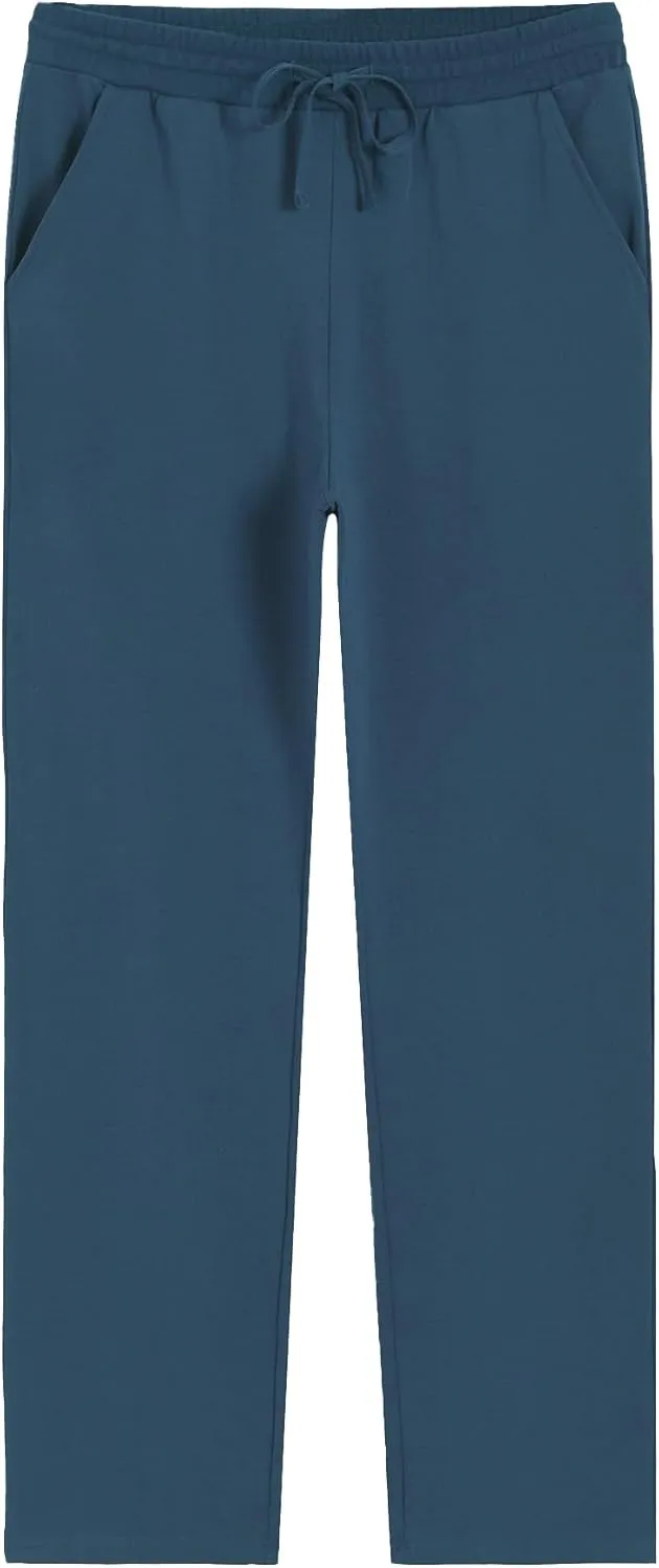 Weintee Men's 34" Inseam Tall Cotton Sweatpants with Pockets
