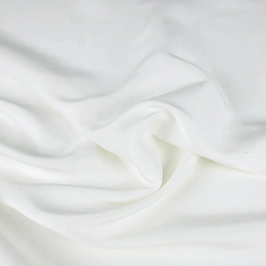 White Linen Blend Fabric 99851