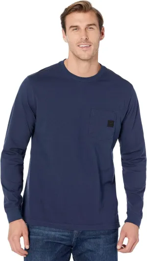 WOLVERINE Men's Guardian Cotton Long Sleeve Pocket Tee